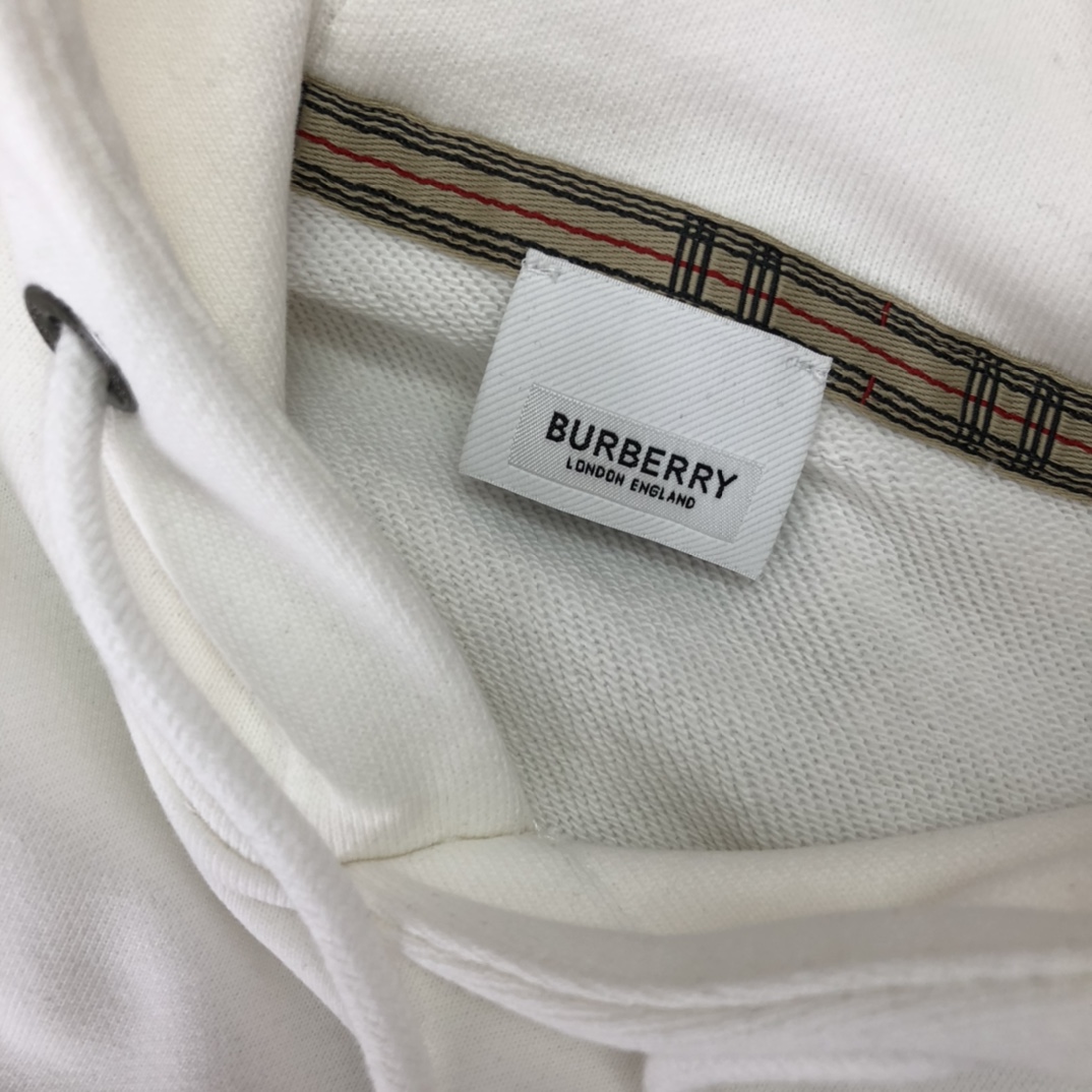 Burberry Hoodie Monogram Print-lined Cotton