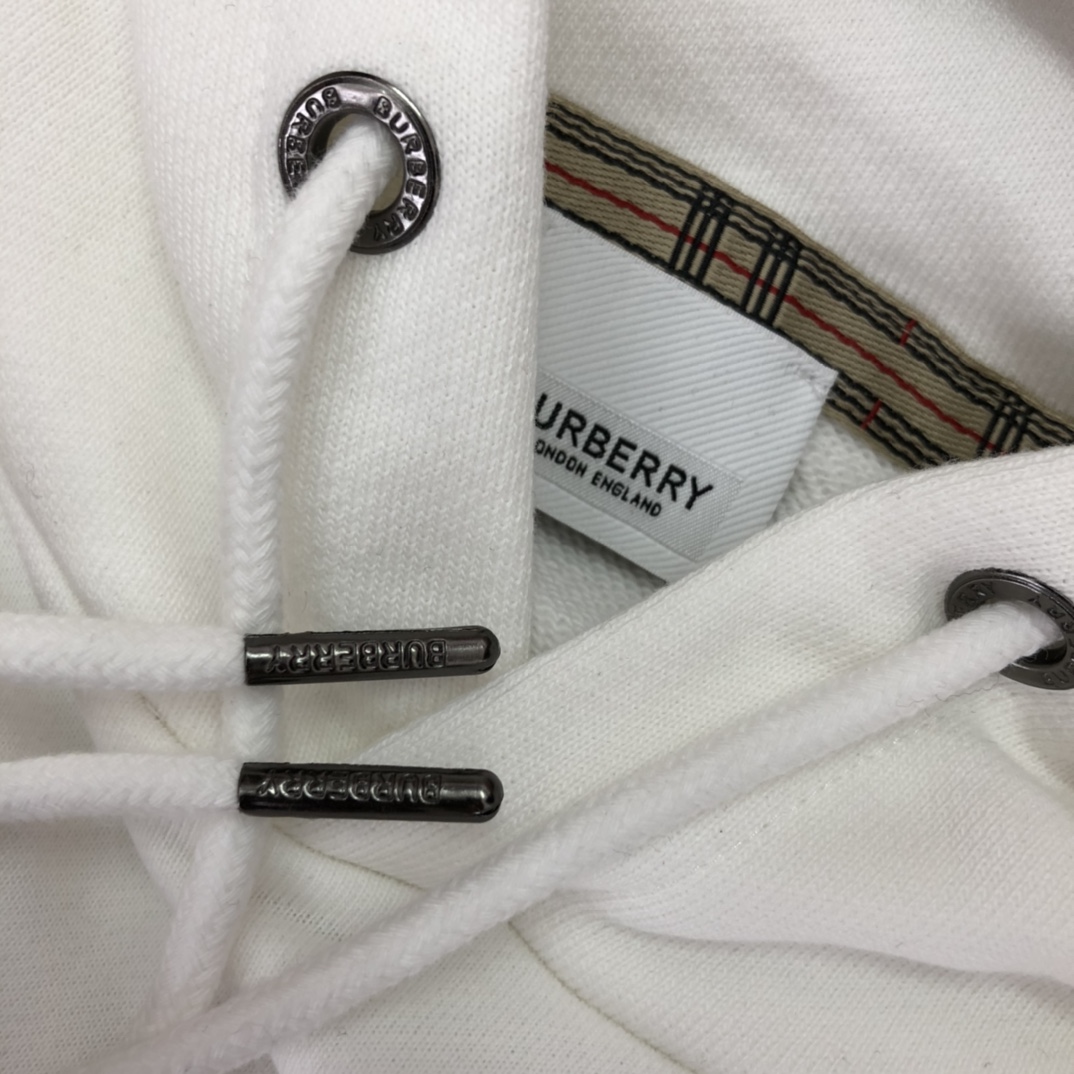 Burberry Hoodie Monogram Print-lined Cotton