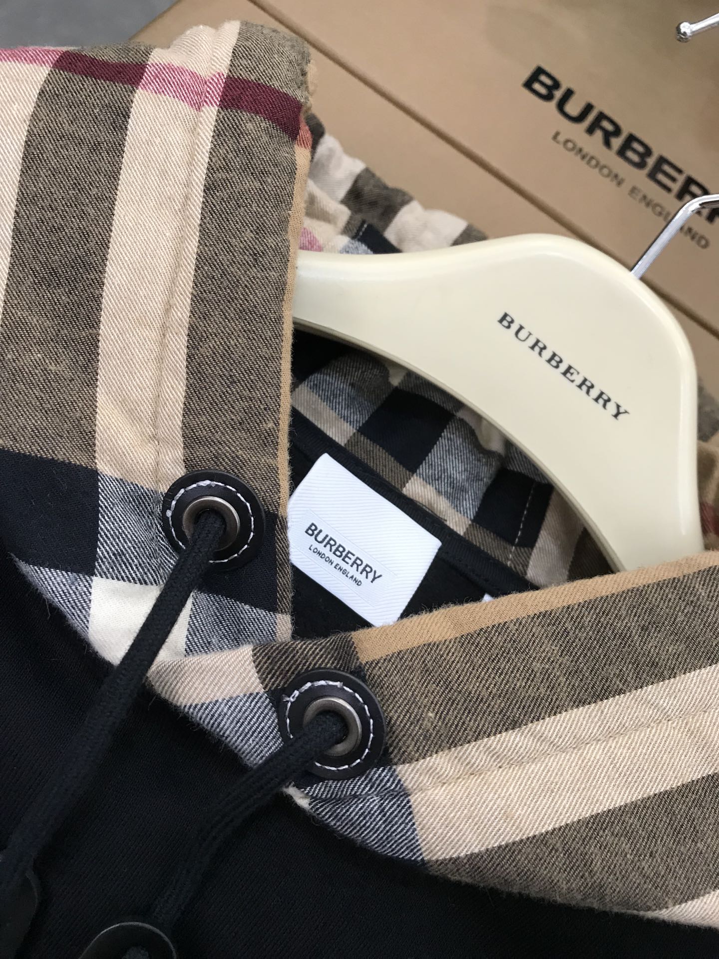 Burberry Hoodie Monogram Motif Cashmere Blend