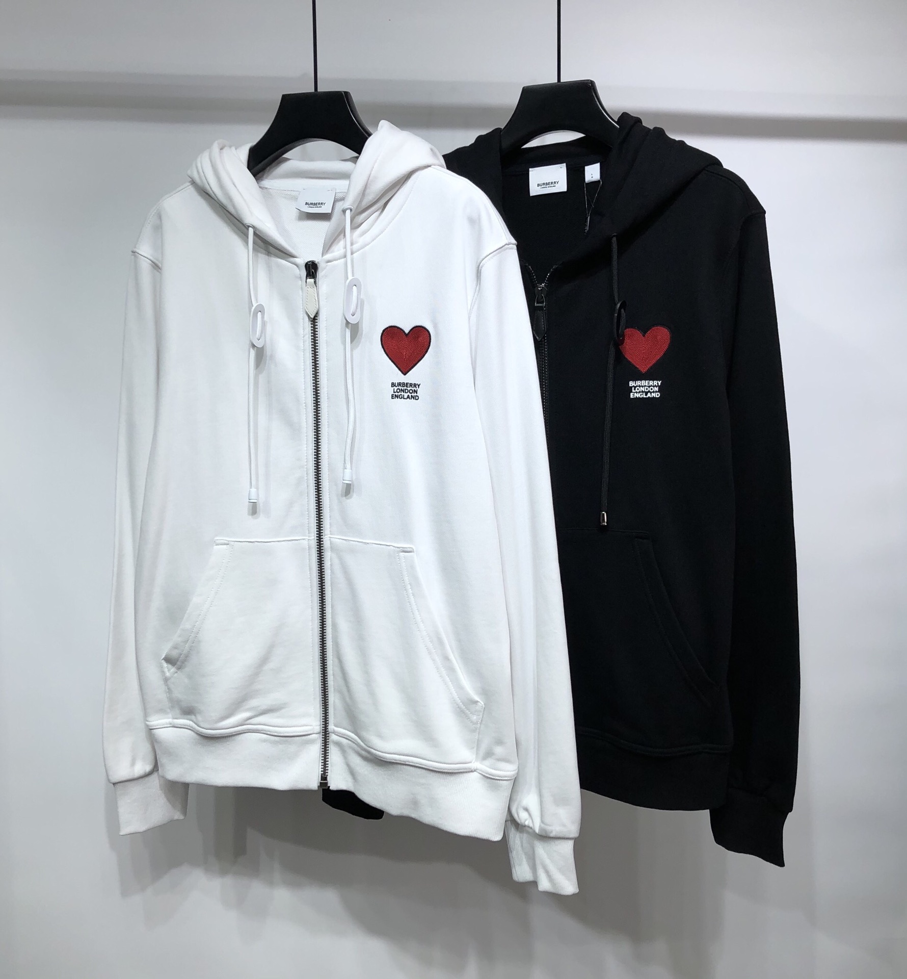 Burberry Hoodie Heart in White