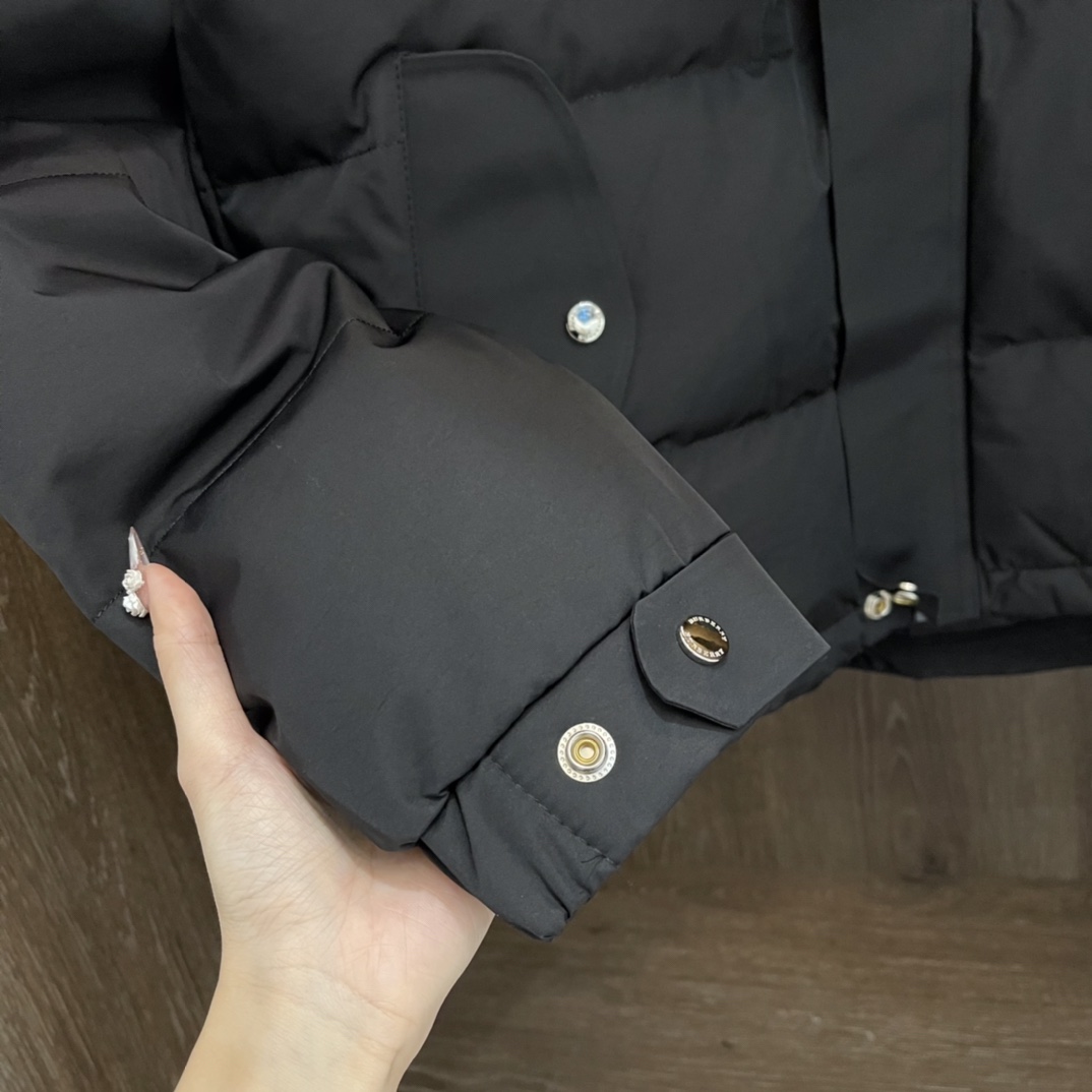 Burberry Down Jacket in Black and Khaki