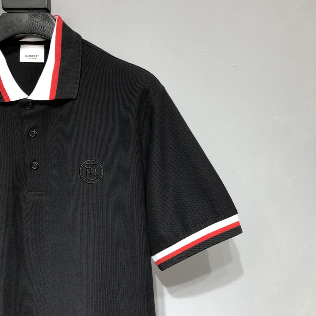 Burberry 2022SS Striped Loose POLO