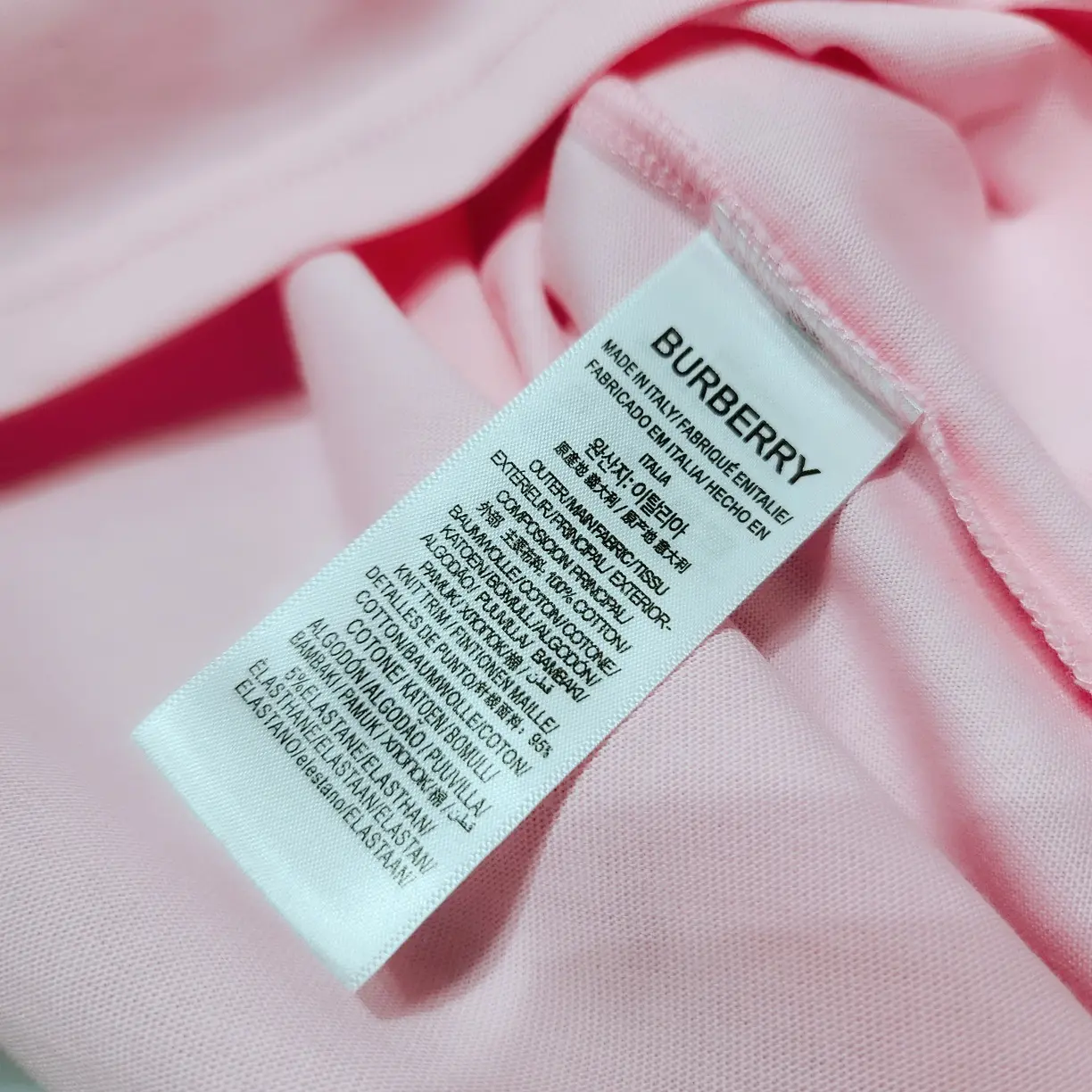 BURBERRY 2022ss new T-shirt in pink
