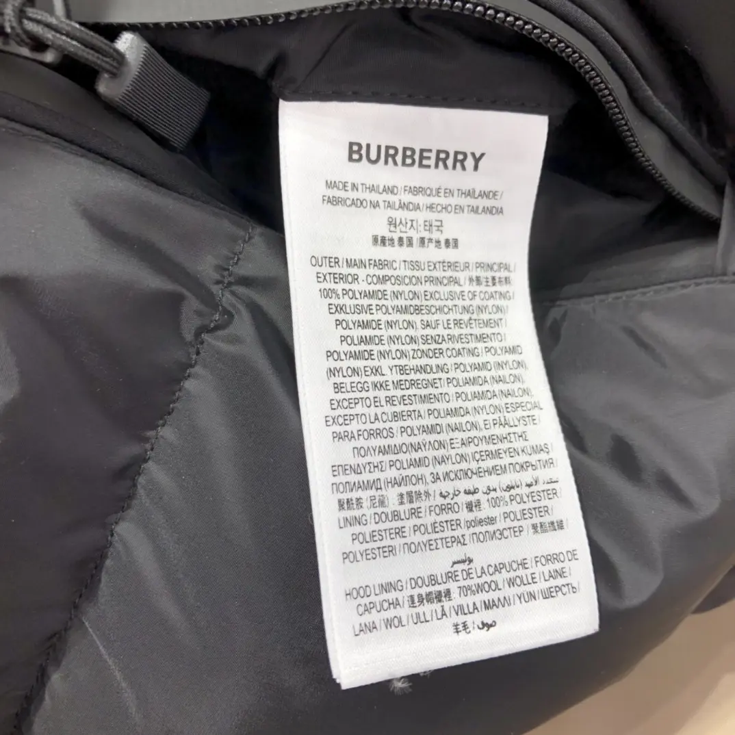 BURBERRY 2022ss fashion down jacket in black