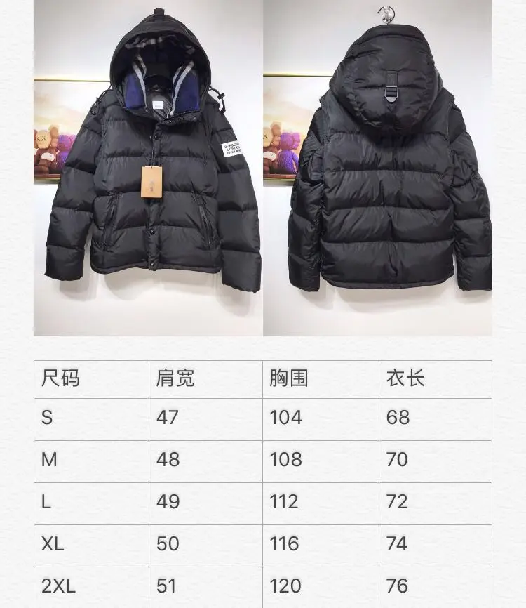 BURBERRY 2022ss fashion down jacket in black