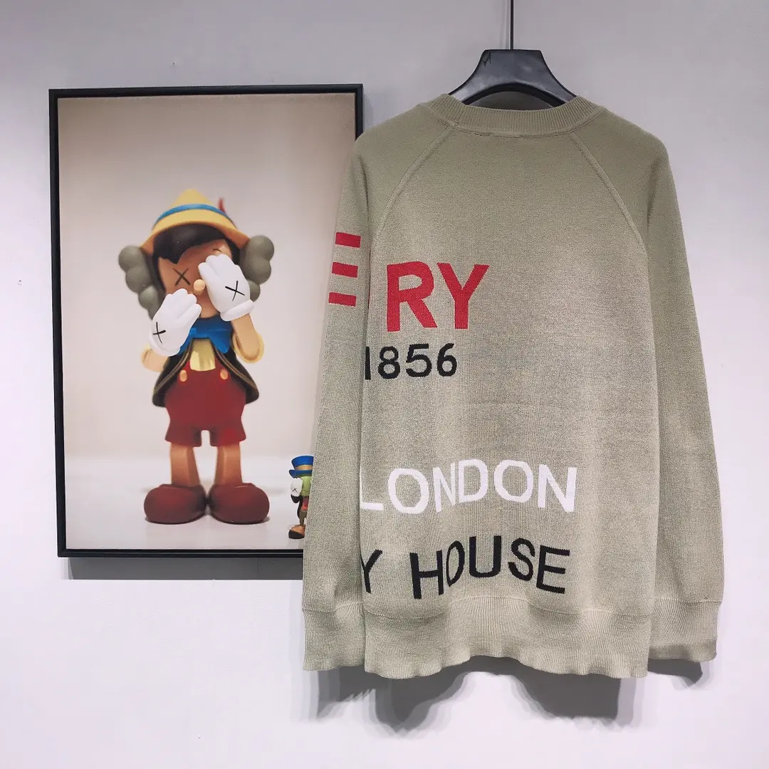 BURBERRY 2022FW fashion sweater in khaki