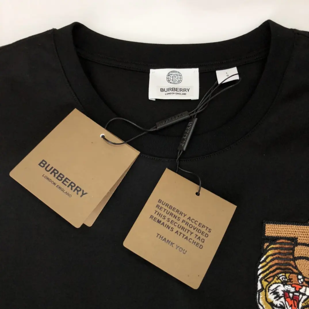 BURBERRY 2022 new tiger embroidery T-shirt