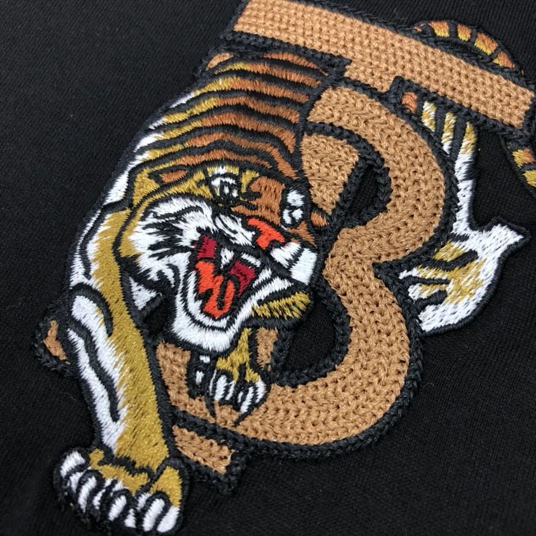 BURBERRY 2022 new tiger embroidery T-shirt