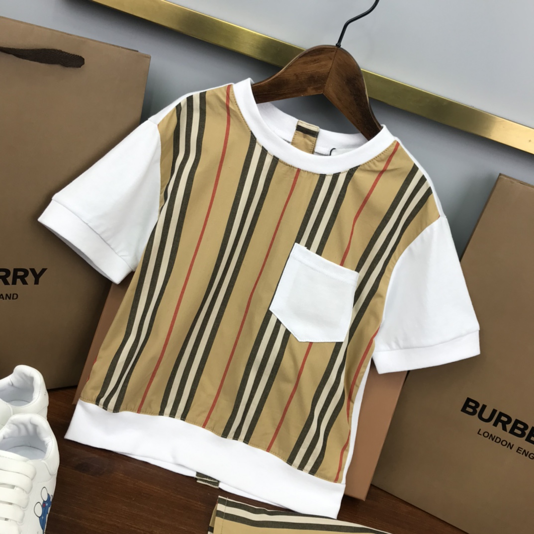 Burberry 2022 New T-shirt and Shorts Set