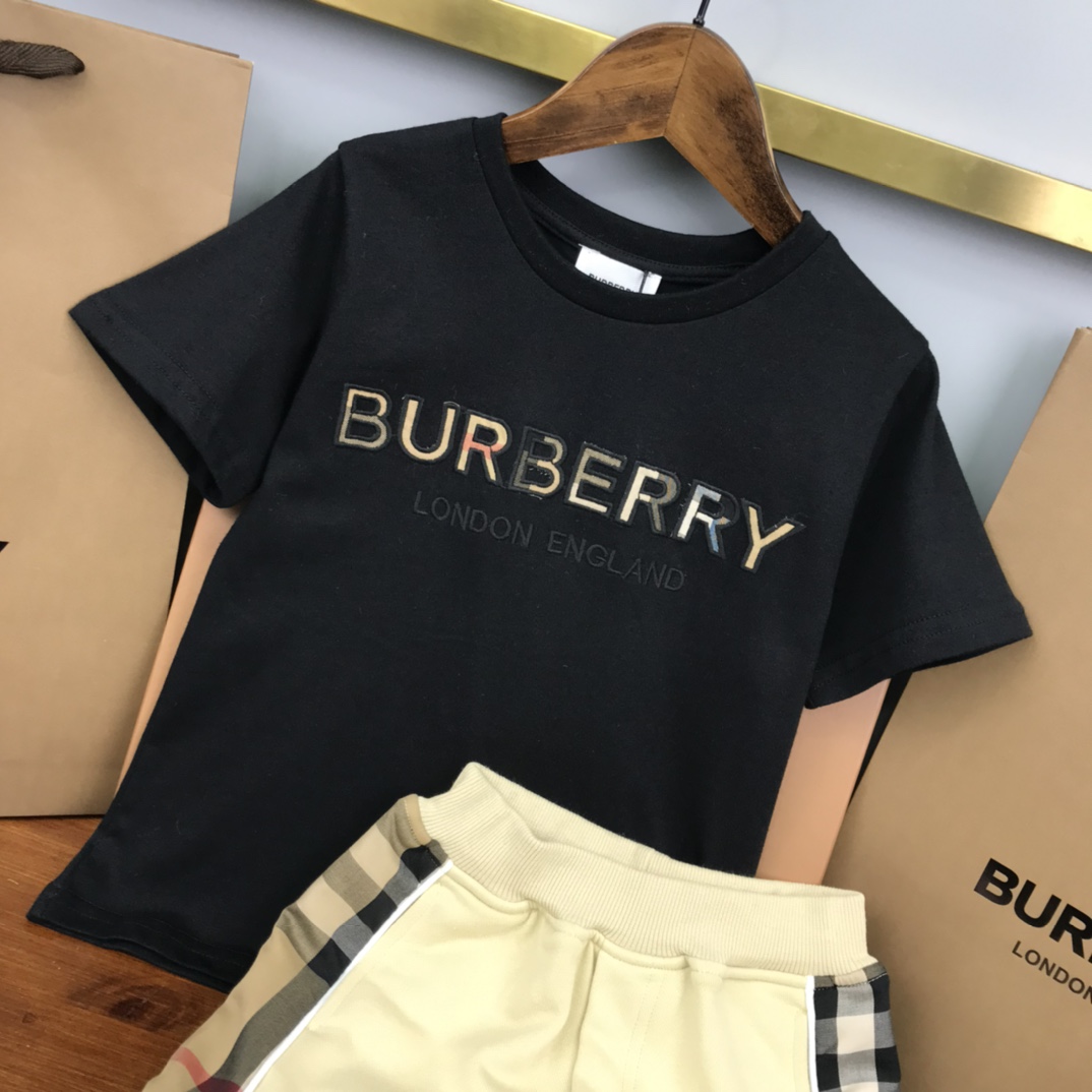 Burberry 2022 New T-shirt and Shorts Set