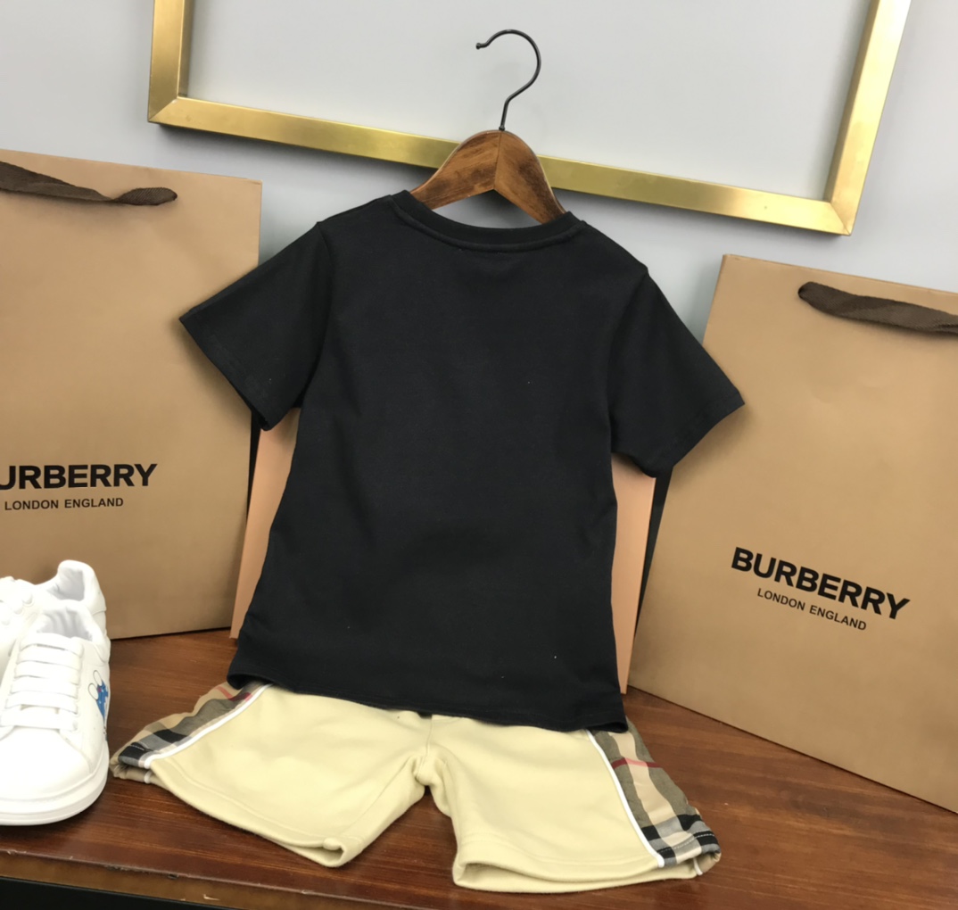 Burberry 2022 New T-shirt and Shorts Set