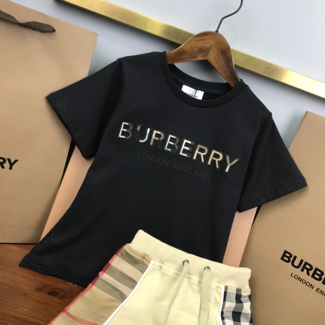 Burberry 2022 New T-shirt and Shorts Set