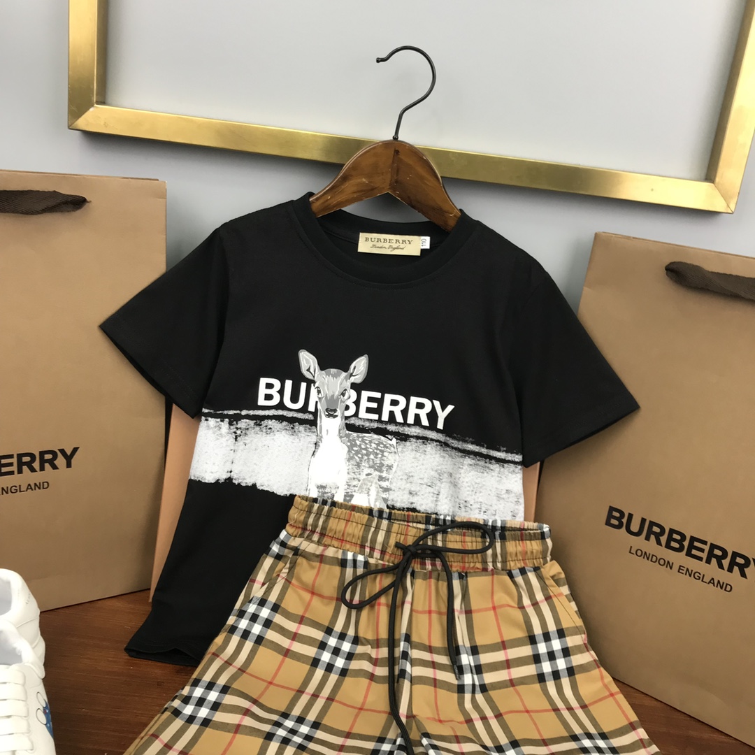 Burberry 2022 New T-Shirt and Shorts Set