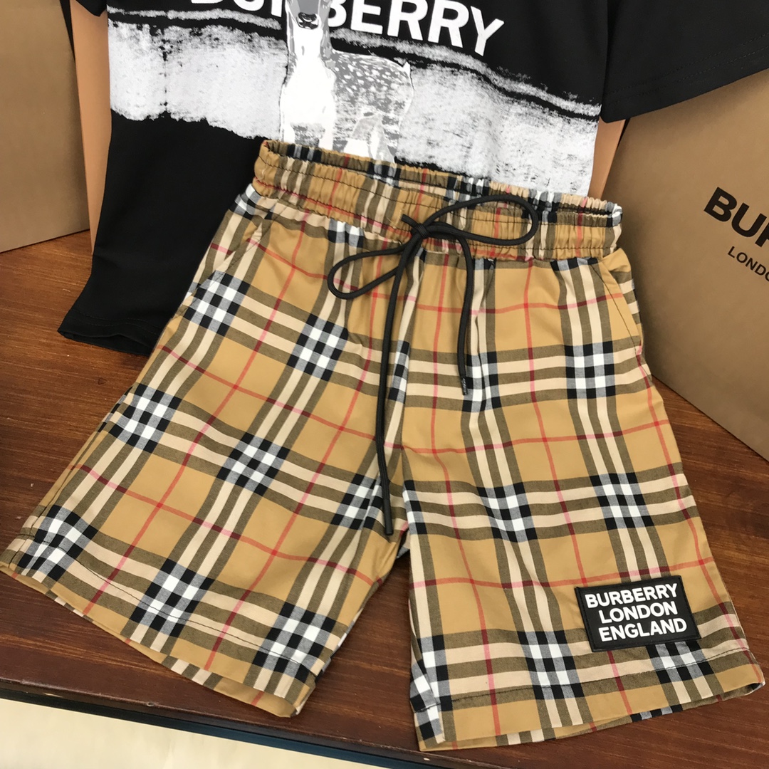 Burberry 2022 New T-Shirt and Shorts Set