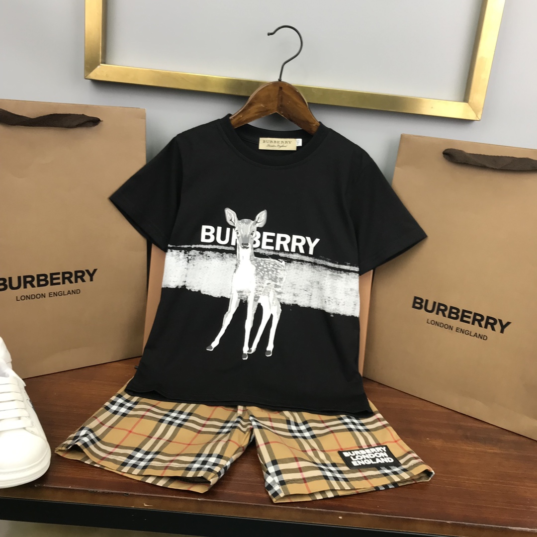 Burberry 2022 New T-Shirt and Shorts Set