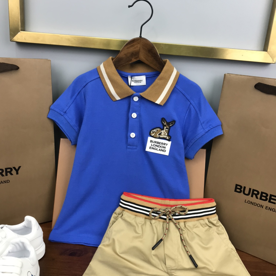 Burberry 2022 New Polo Shirt and Shorts Set