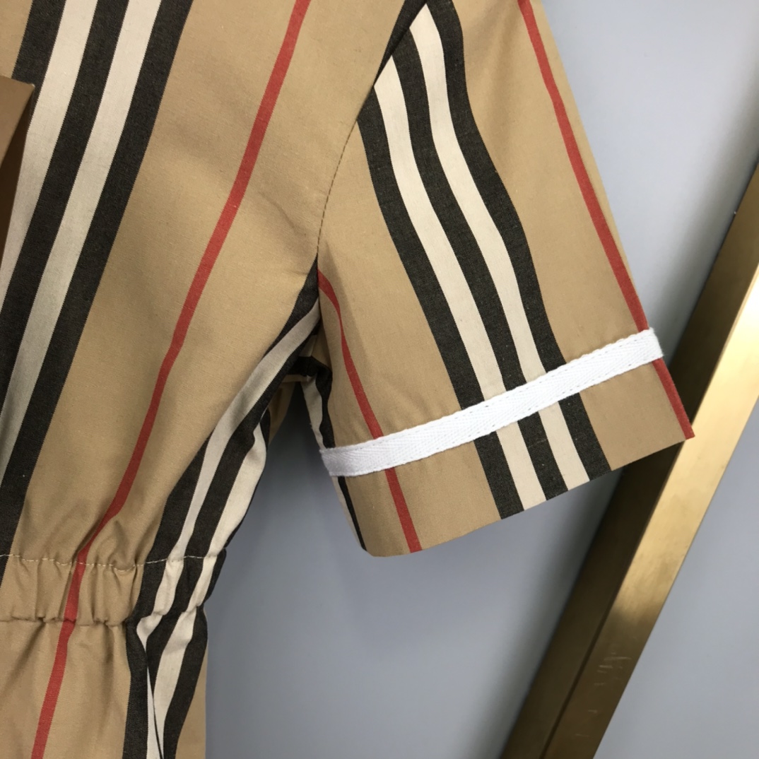 Burberry 2022 New Girl Stripe Dress