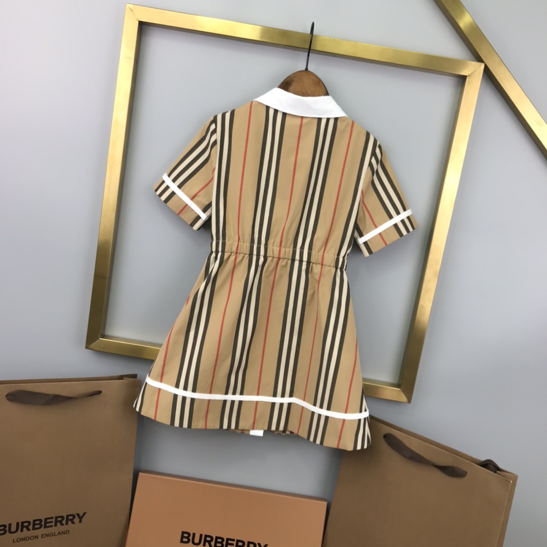 Burberry 2022 New Girl Stripe Dress