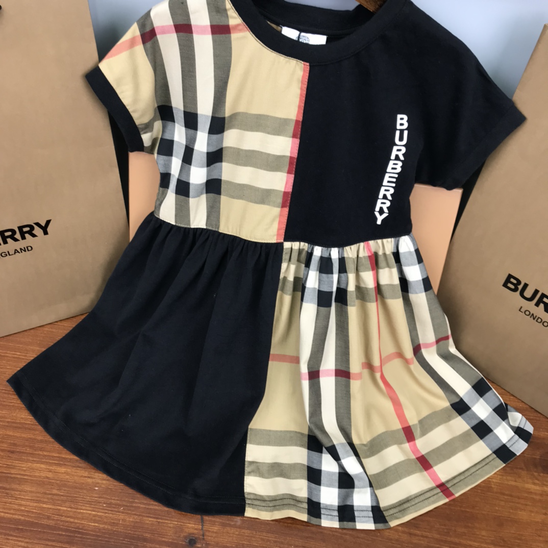 Burberry 2022 New Girl Grid Dress