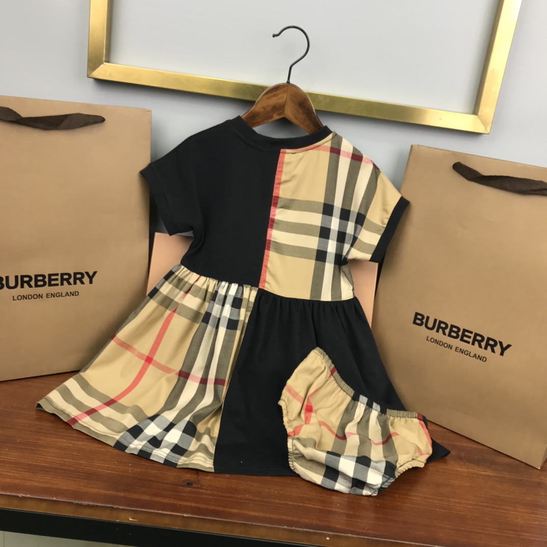 Burberry 2022 New Girl Grid Dress