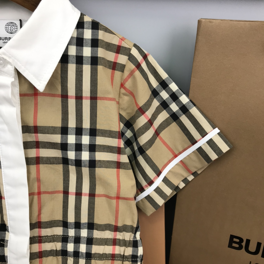 Burberry 2022 New Girl Grid Dress