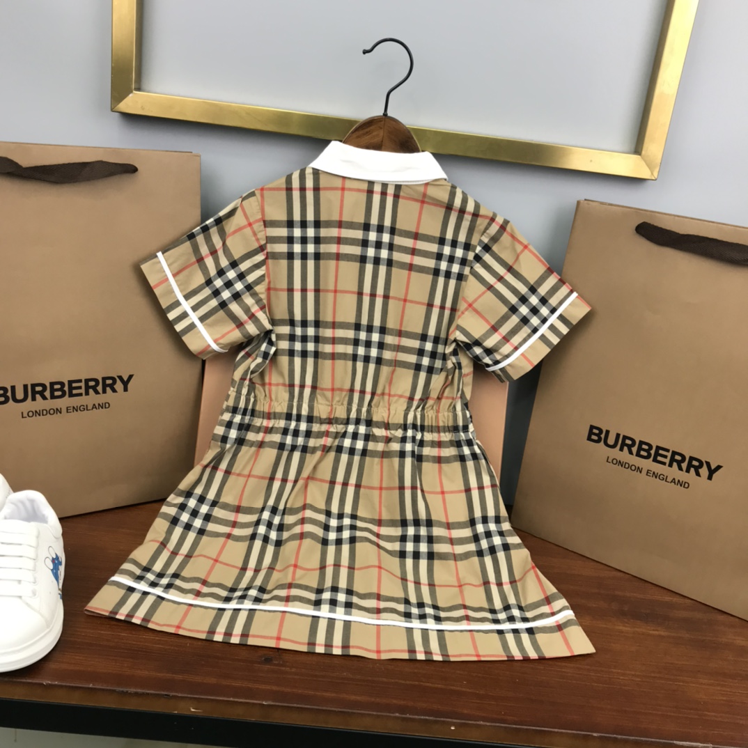 Burberry 2022 New Girl Grid Dress