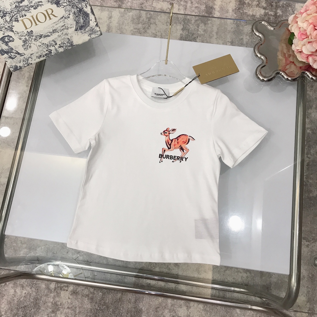 Burberry 2022 New Children T-shirt in White