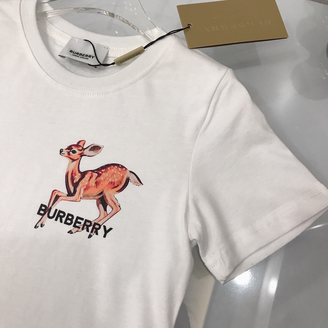 Burberry 2022 New Children T-shirt in White