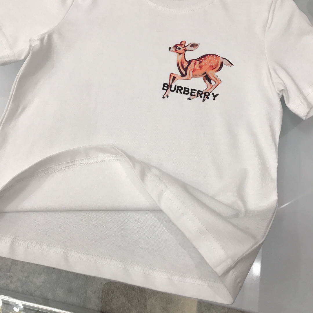 Burberry 2022 New Children T-shirt in White