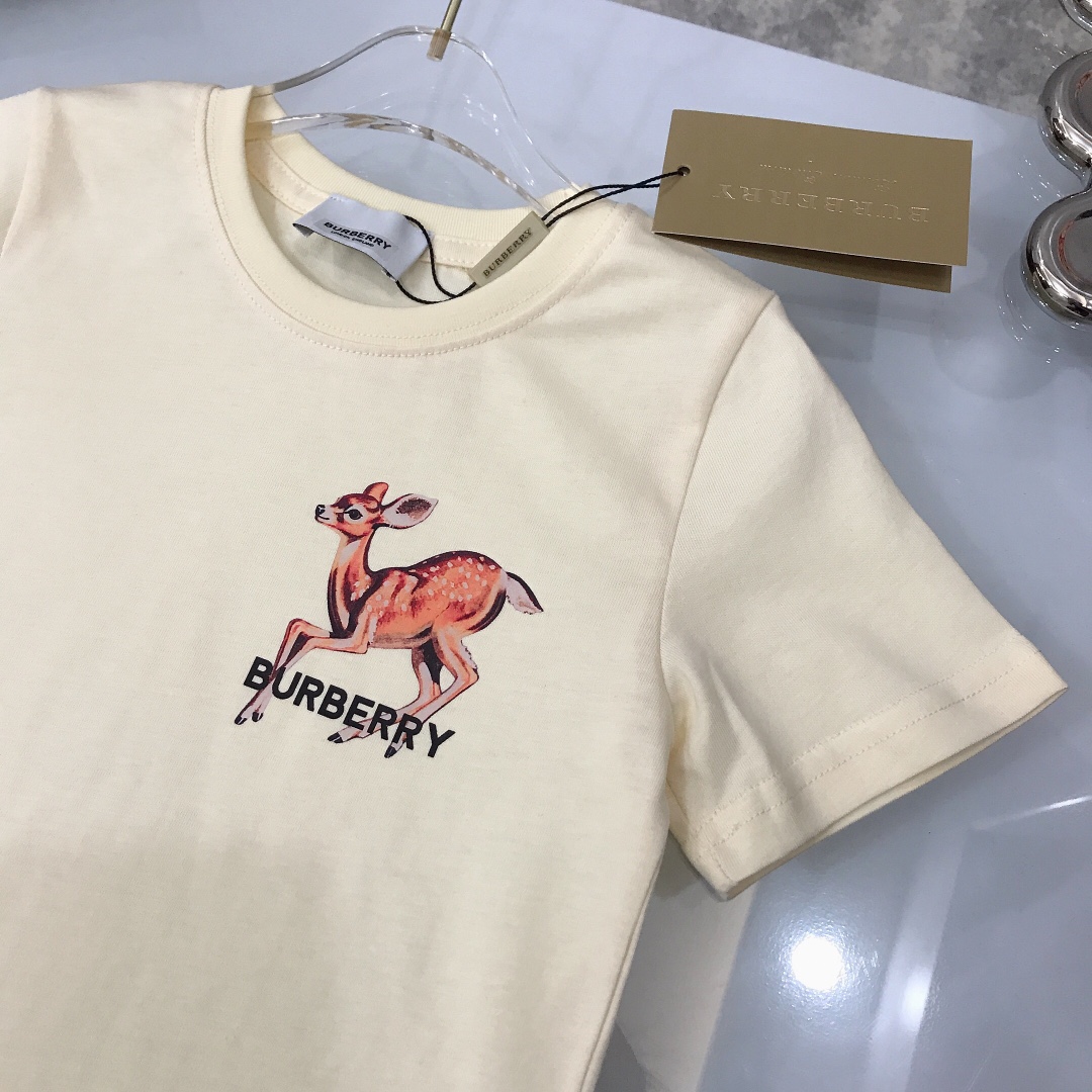 Burberry 2022 New Children T-shirt in Beige