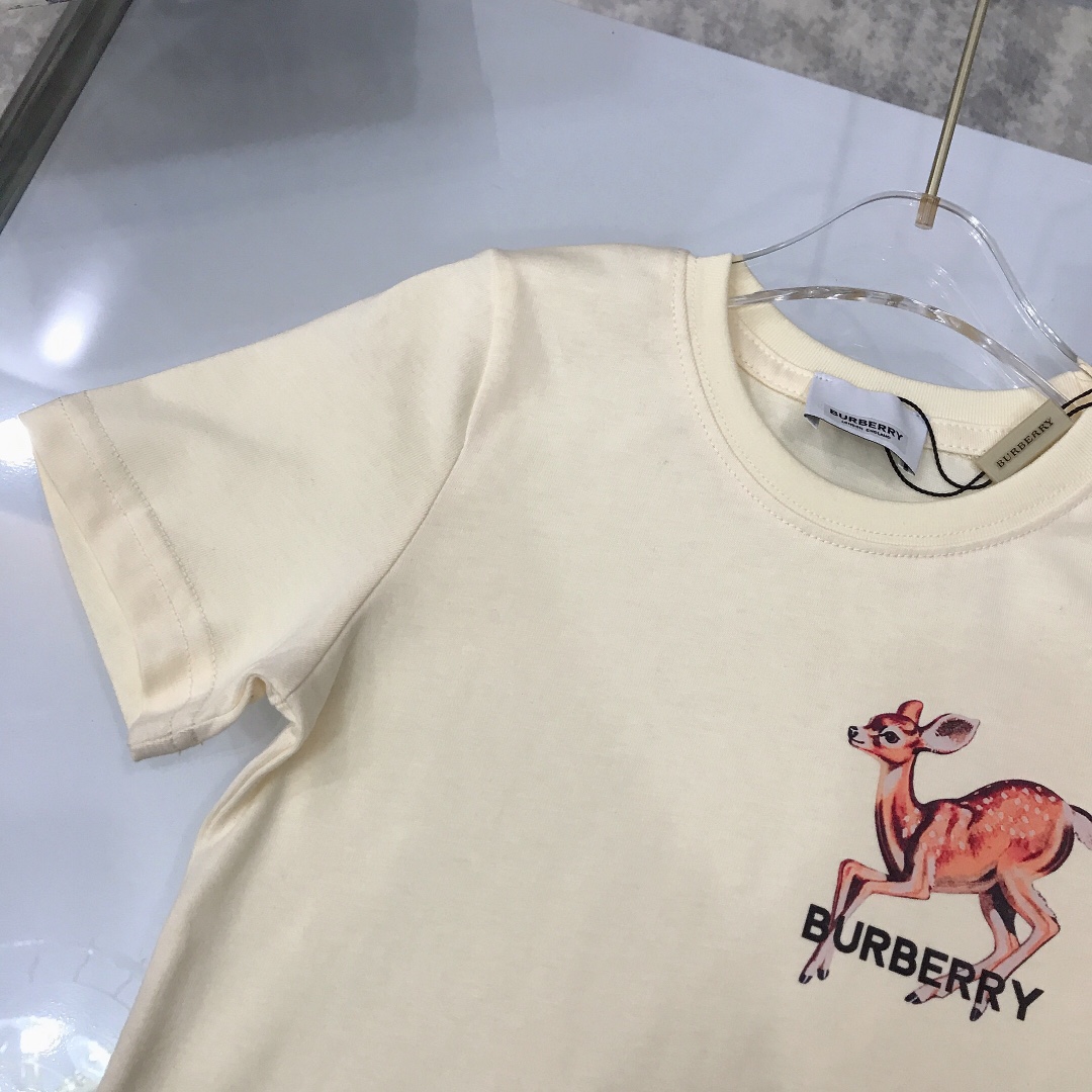 Burberry 2022 New Children T-shirt in Beige