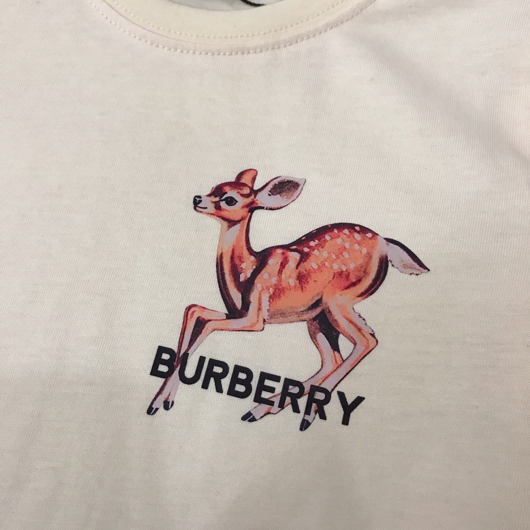 Burberry 2022 New Children T-shirt in Beige