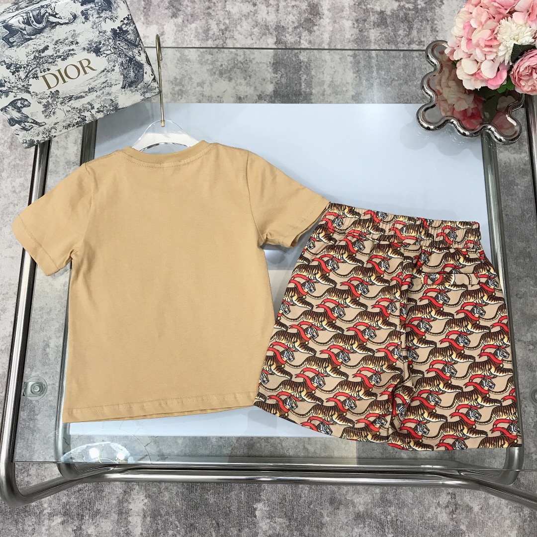 Burberry 2022 New Children T-Shirt and Shorts Set