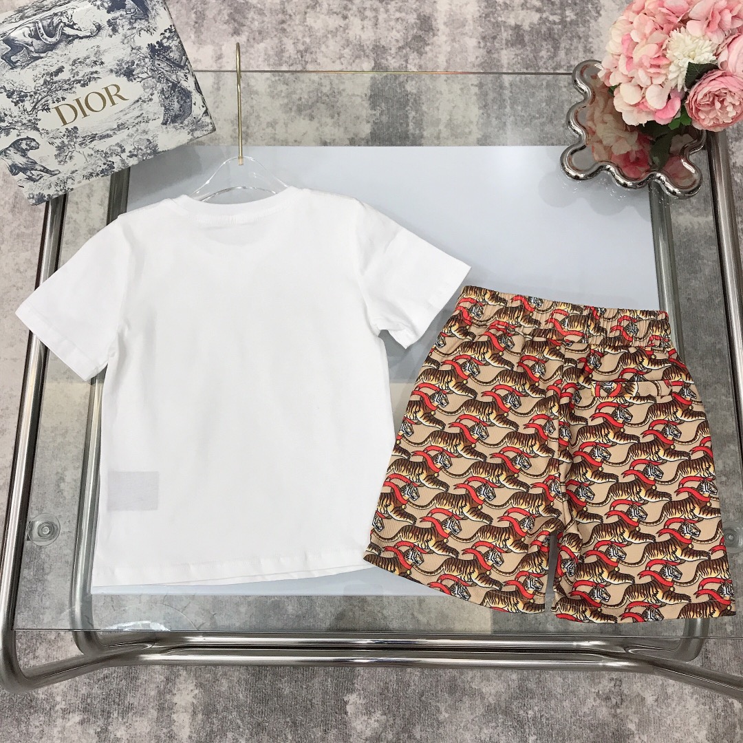 Burberry 2022 New Children T-Shirt and Shorts Set