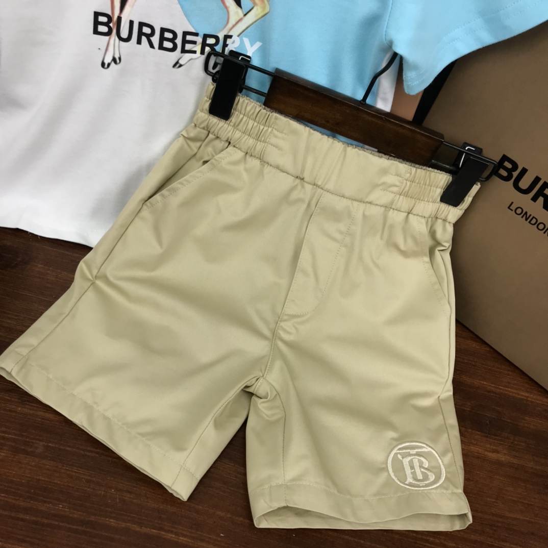 Burberry 2022 New Children T-shirt and Shorts Set