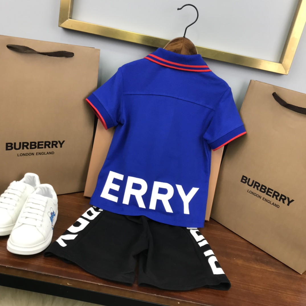 Burberry 2022 New Children T-shirt and Shorts Set