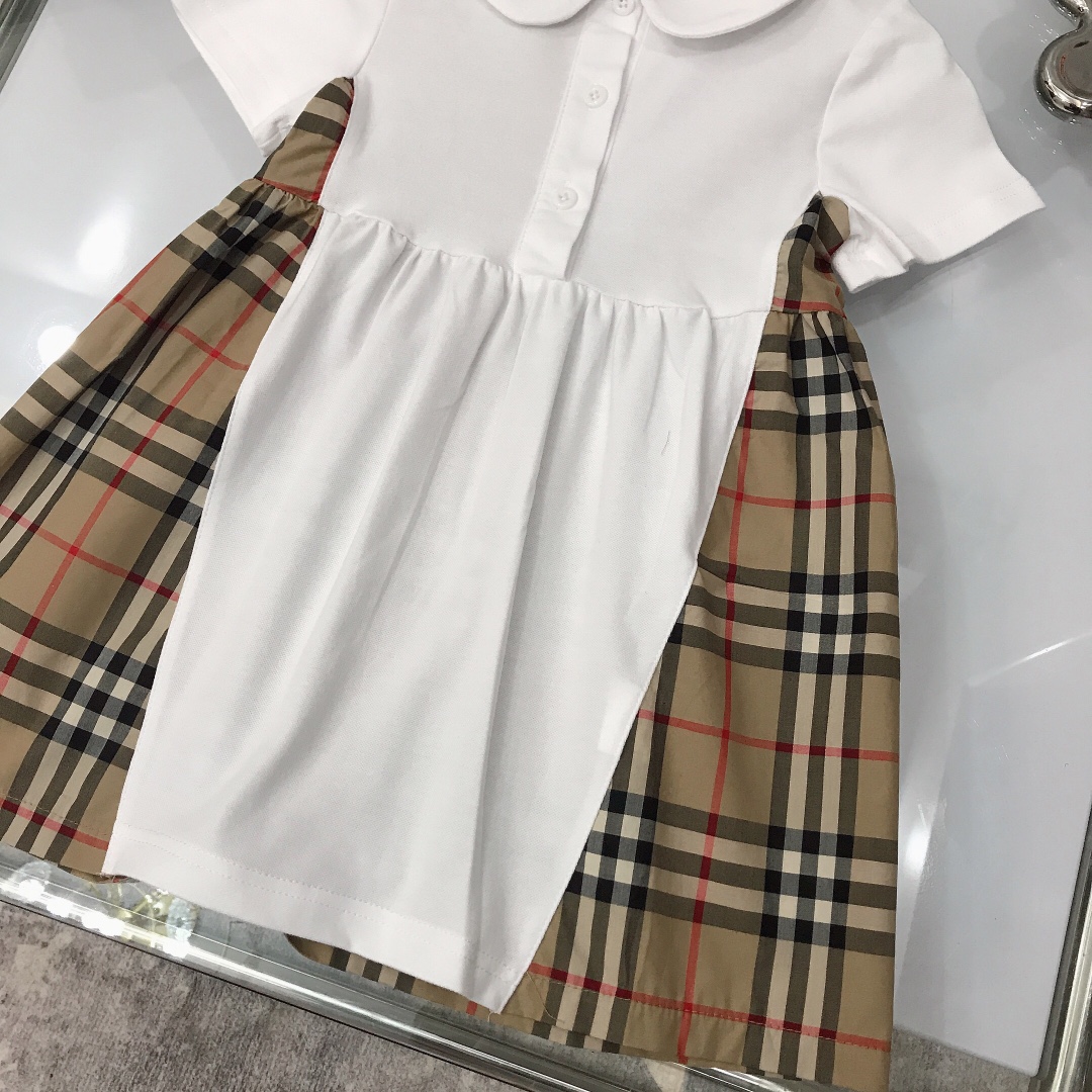 Burberry 2022 Classic Girl Color matching Dress