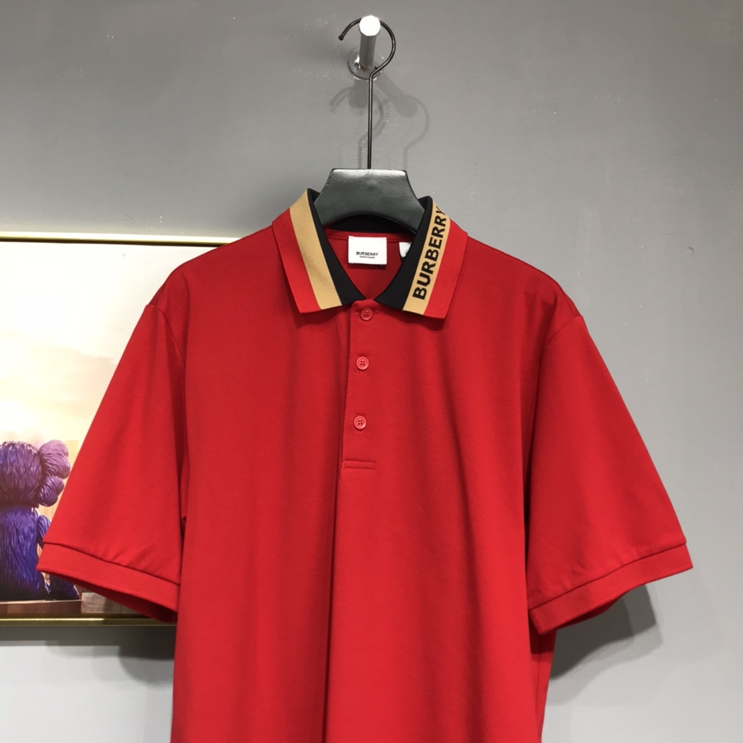 Burberry 2021SS Striped Loose POLO