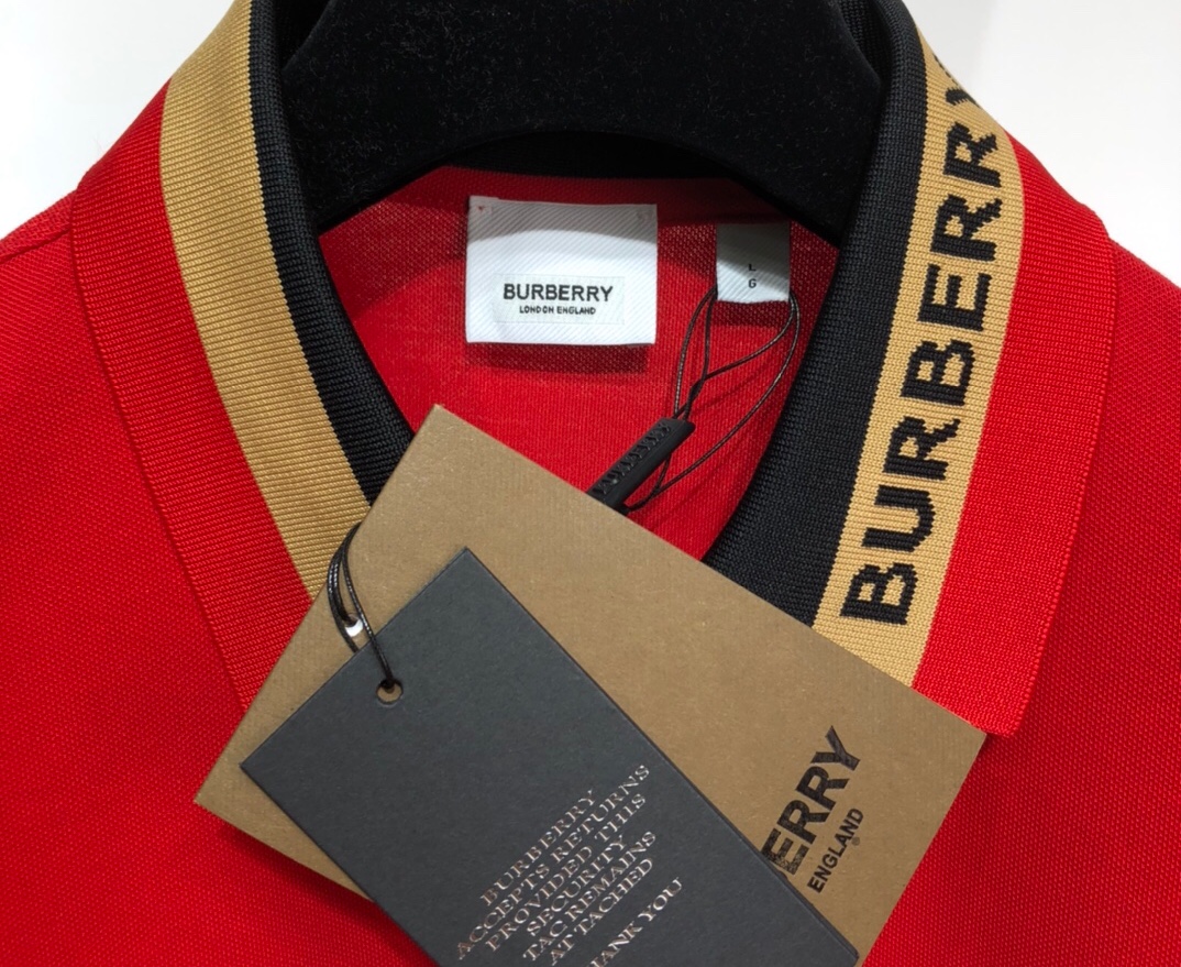 Burberry 2021SS Striped Loose POLO