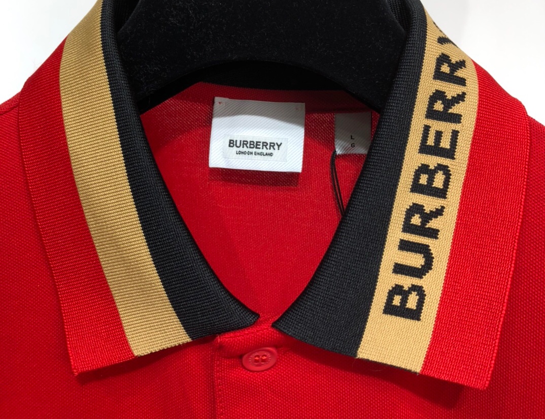 Burberry 2021SS Striped Loose POLO