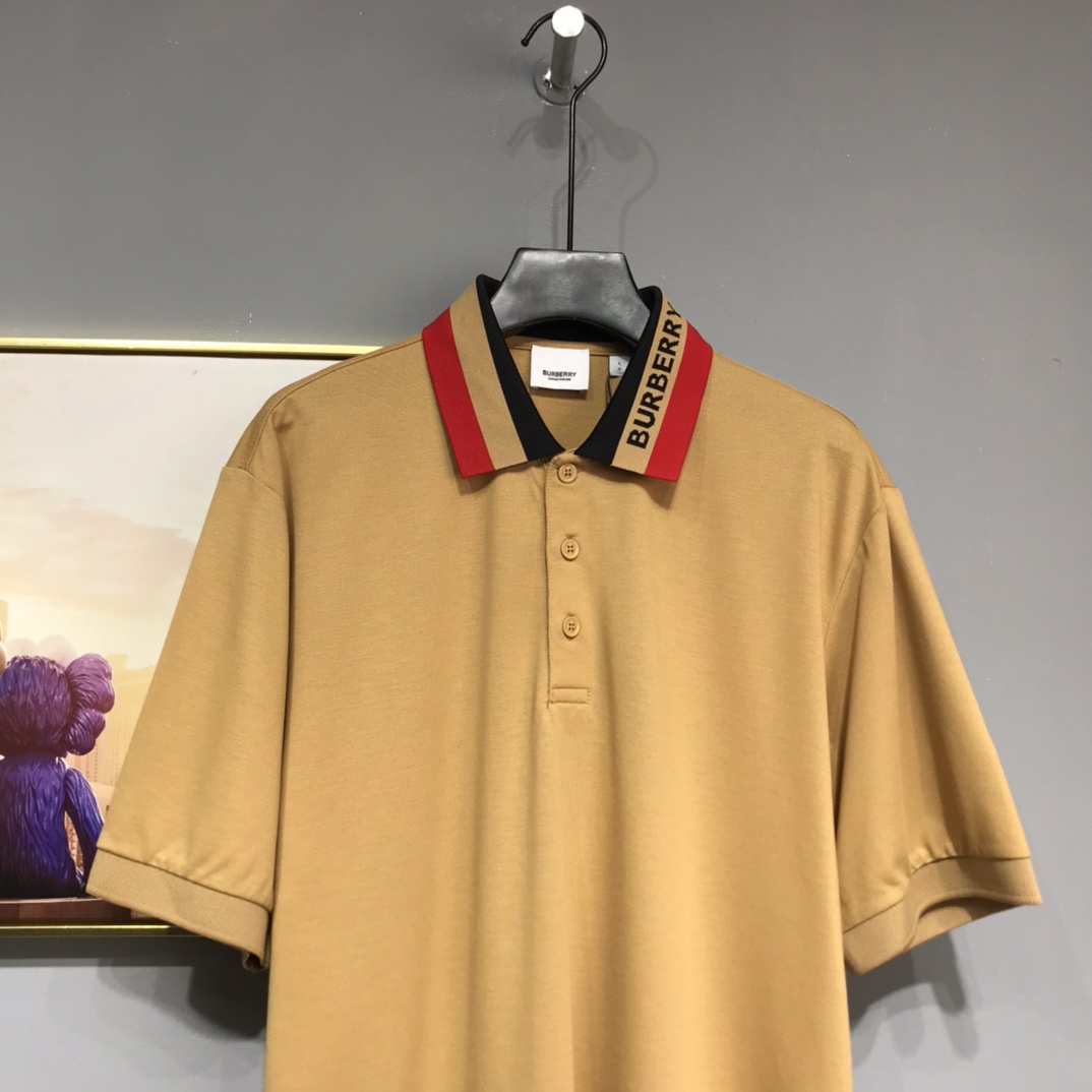Burberry 2021SS Striped Loose POLO