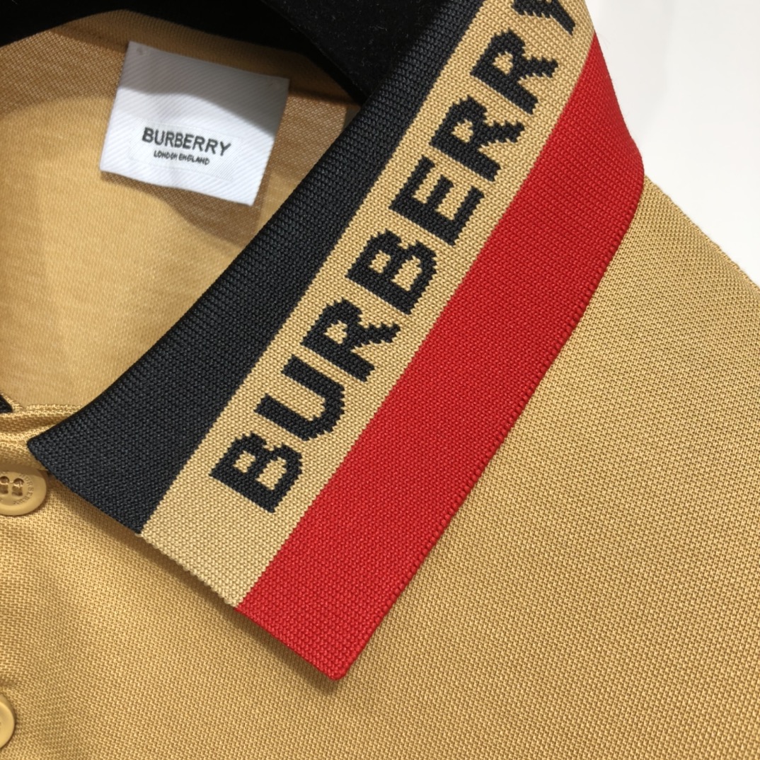 Burberry 2021SS Striped Loose POLO