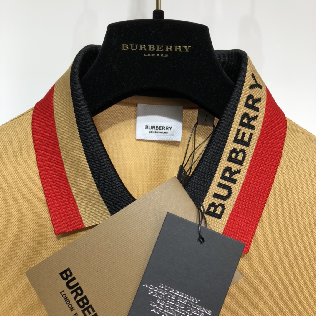 Burberry 2021SS Striped Loose POLO