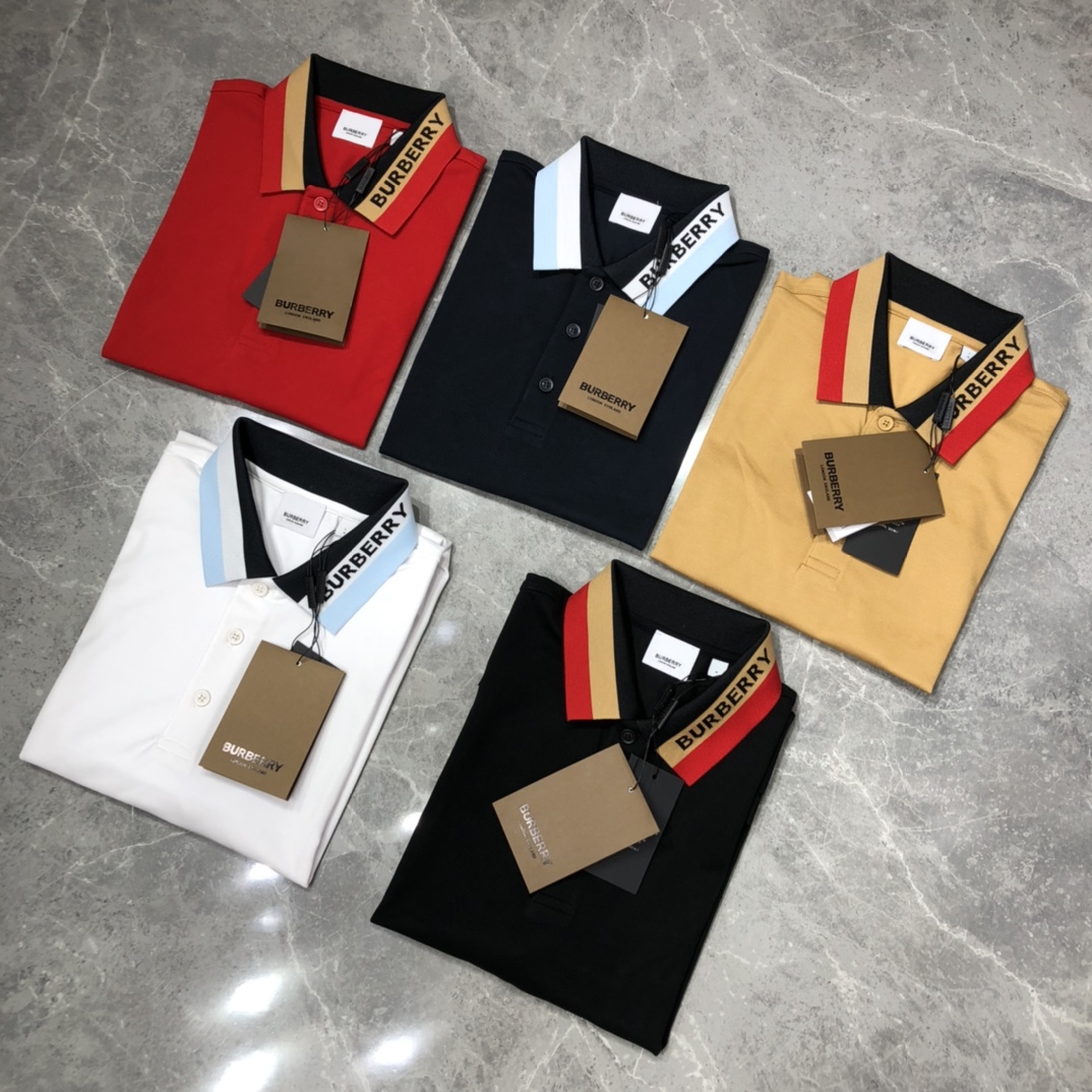 Burberry 2021SS Striped Loose POLO