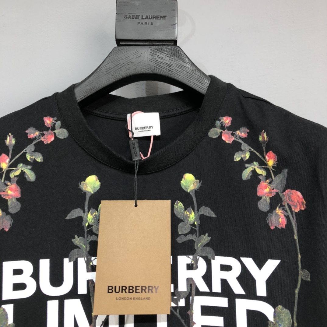 Burberry 2021ss printing short sleeve shirt