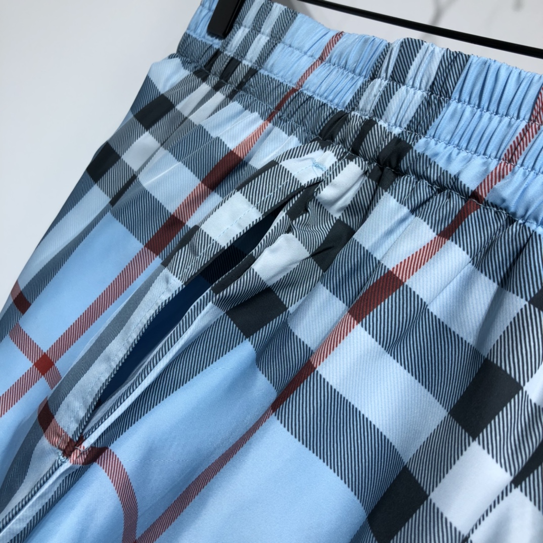 Burberry 2021SS plaid Drawstring  Shorts