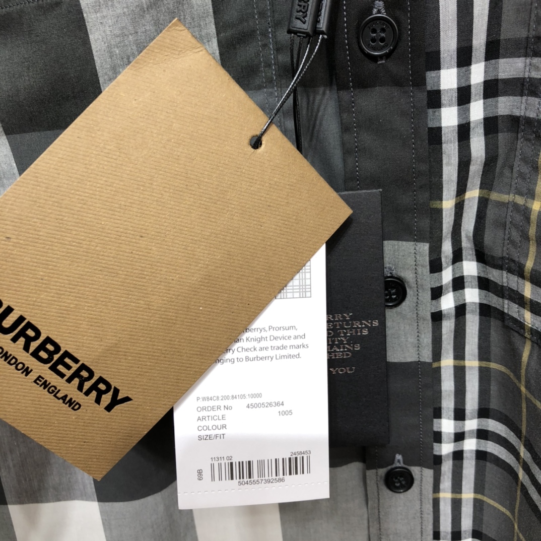 Burberry 2021SS new arrival checked shirt
