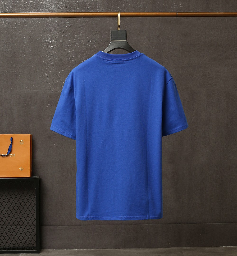 Balenciaga T-Shirt Two Color Ball in Blue