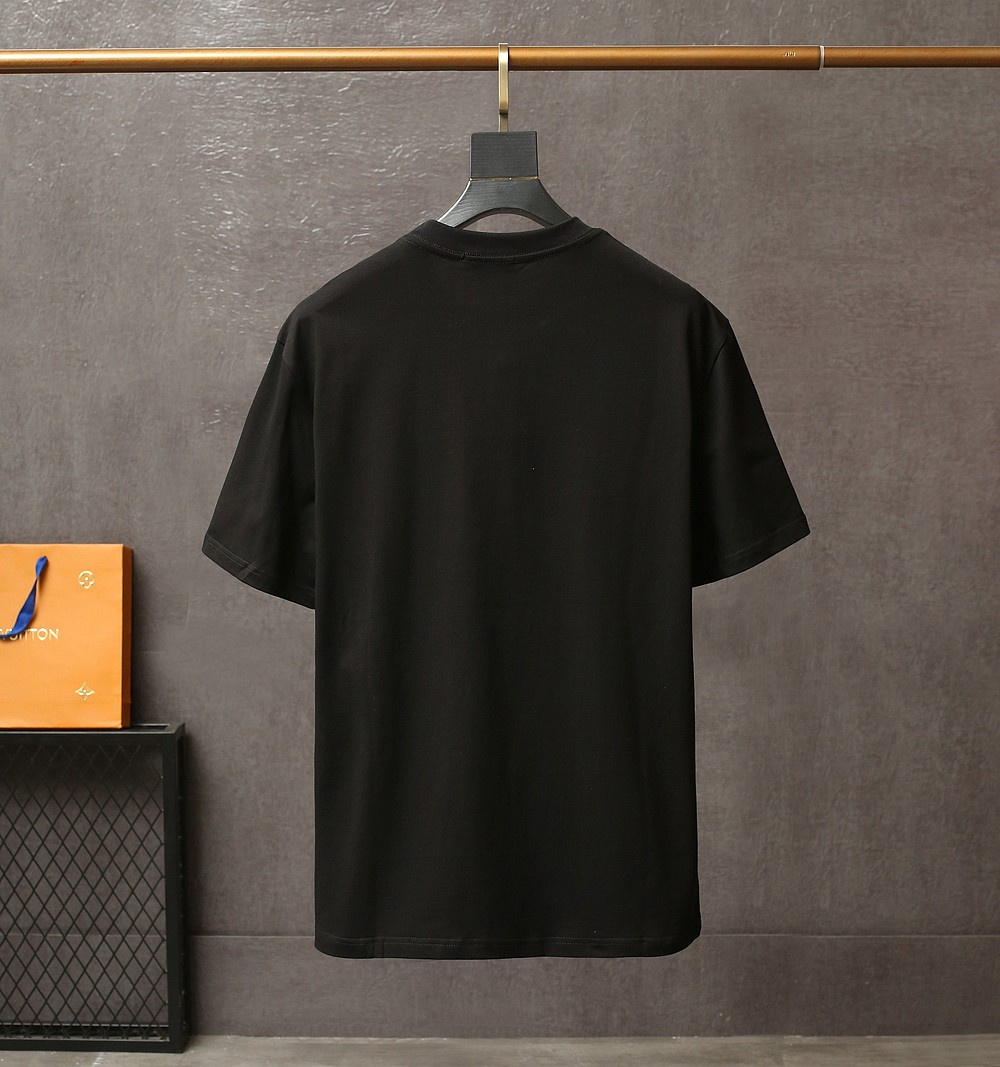 Balenciaga T-Shirt Two Color Ball in Black