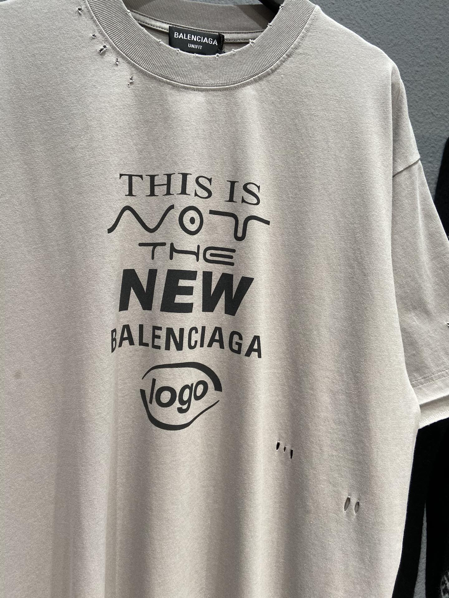 Balenciaga T-Shirt This is Not in Cream